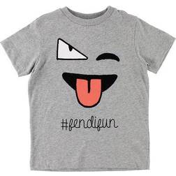 Fendi T-shirt - Gray Heather with Face (JMI196-F0HA1)