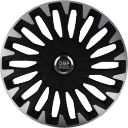 OMP OMP-Tapacubos Stinger Speed Negro Plateado 16" 4 Uds