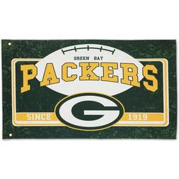 Evergreen Enterprises Green Bay Packers Linen Estate Flag