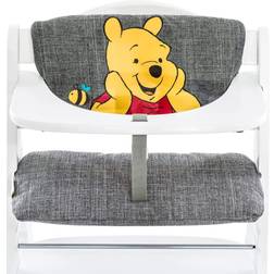 Hauck Cuscino Seggiolone Highchair Pad Deluxe Cuscino da Seduta per Seggioloni in Legno Alpha e Beta Facile da Fissare e da Lavare Imbottitura Soffice Grigio, Winnie The Pooh