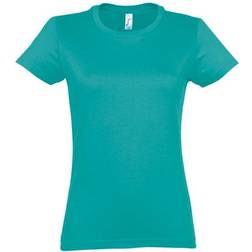 Sol's Women's Imperial Round Neck T-shirt - Caribbean Blue