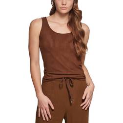 Calvin Klein Women's Ribbed Tank Top - Earth