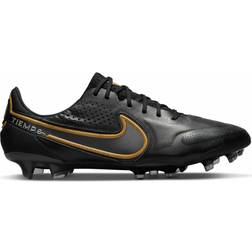 Nike Tiempo Legend 9 Elite FG - Black/Anthracite/Metallic Gold/Metallic Dark Grey