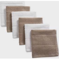 DII Stone Basic Chef Dishcloth White, Brown (30.48x30.48cm)