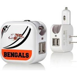 Strategic Printing Cincinnati Bengals 2-in-1 Pastime Design USB Charger