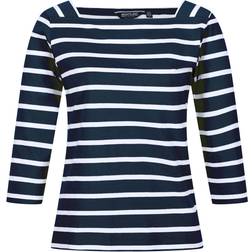 Regatta Women's Polexia Square Neck Top - Navy/White