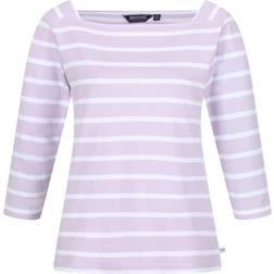 Regatta Women's Polexia Square Neck Top - Pastel Lilac/White