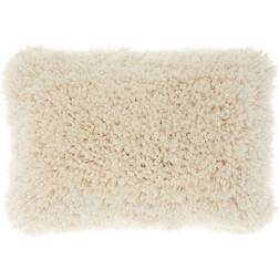Mina Victory Lush Yarn Shag Complete Decoration Pillows Beige (50.8x35.56cm)