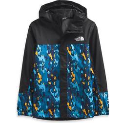 The North Face Boy's Printed Antora Rain Jacket - Banff Blue Bark Camo Print (NF0A7QKA-55R)