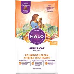 Halo Pets Holistic Adult Cat Chicken & Chicken Liver Recipe 4.536