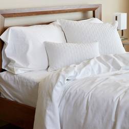 BedVoyage Melange Duvet Cover White (276.86x238.76cm)
