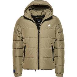 Superdry Sports Puffer Hooded Jacket M - Dusty Olive