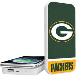 Strategic Printing Green Bay Packers Endzone Solid Design Wireless 5000mAh Powerbank