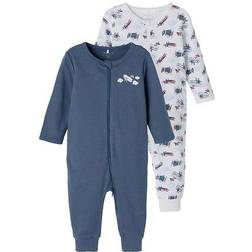 Name It Zip Nightsuit 2-pack - Bering Sea (13195252)
