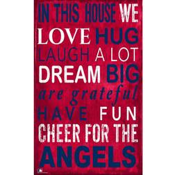 Fan Creations Los Angeles Angels In This House Sign Board