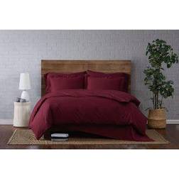 Brooklyn Loom Classic Duvet Cover Red (228.6x228.6)