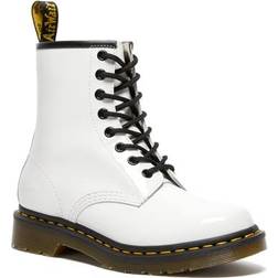 Dr. Martens 1460 Women's Patent Leather Lace Up Boots - White