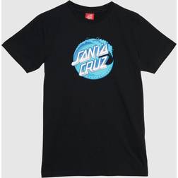 Santa Cruz Wave Dot T-shirts - Black