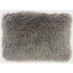 Mina Victory Plush Yarn Shimmer Shag Complete Decoration Pillows Gray (50.8x35.56cm)