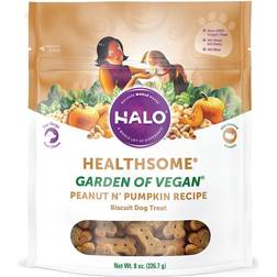 Halo Pets Holistic Healthsome Garden of Vegan Peanut N’ Pumpkin Dog Biscuit Treats 0.22kg