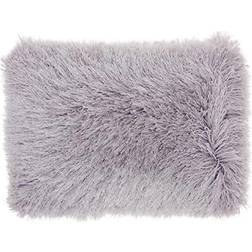 Mina Victory Plush Yarn Shimmer Shag Complete Decoration Pillows Gray (50.8x35.56cm)