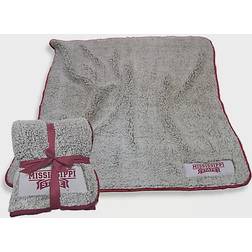 NCAA Mississippi State University Frosty Fleece Blankets Beige (152.4x127)