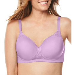 Comfort Choice Stay-Cool Wireless T-Shirt Bra - Amethyst Purple