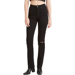 Levi's 724 High Rise Straight Jeans - Black Pixel