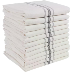 Kaf Home Farmhouse Kitchen Towel Grey (63.5x38.1cm)