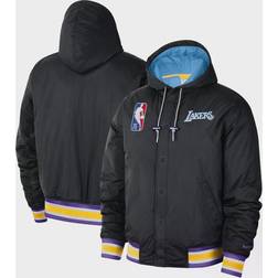 Nike Los Angeles Lakers 2021/22 City Edition Courtside - Full-Snap Bomber Hoodie Jacket Sr