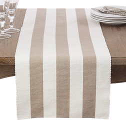 Saro Lifestyle Canelado Tablecloth Gray (182.88x40.64)