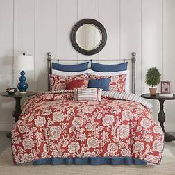 Madison Park Lucy Duvet Cover Red (264.16x233.68cm)