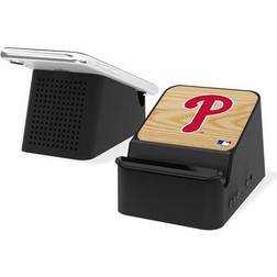 Strategic Printing Philadelphia Phillies 5-Watt Baseball Bat Design Wireless Charging Station & Bluetooth Speaker