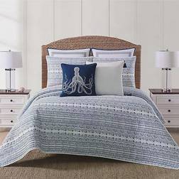 Oceanfront Resort Reef Quilts White, Blue (228.6x172.72)