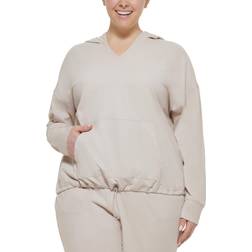 Calvin Klein Hooded T-shirt Plus Size - Nu Beige