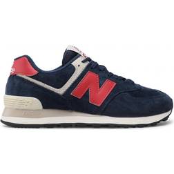 New Balance 574 M - Navy with Red