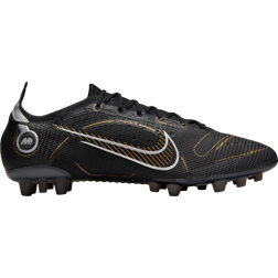 NIKE Mercurial Vapor 14 Elite AG - Black/Metallic Silver/Cave Stone/Metallic Gold