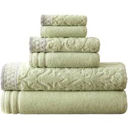 Modern Threads Damask Jacquard Bath Towel Green (137.16x68.58cm)