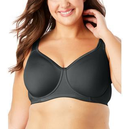 Comfort Choice Unlined Underwire Bra - Black