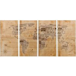 Empire Art Direct World Map Wall Decor 60x30" 4