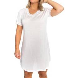 Lady Avenue Jersey Nightgown - Off White