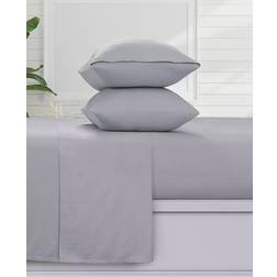 Azores Home 170 GSM Bed Sheet Gray (269.24x243.84)