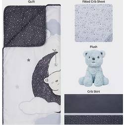 Sammy & Lou Bearly Dreaming 4-Piece Bear Crib Bedding Set