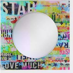 Empire Art Direct Star Round Beveled Wall Mirror 36x36"