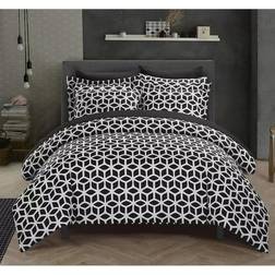 Chic Home Elizabeth Duvet Cover Black (264.16x228.6cm)
