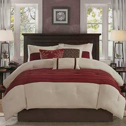 Madison Park Palmer Bedspread Red (264.16x233.68cm)