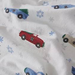 Eddie Bauer Winter Outing Bed Sheet White, Blue (259.08x228.6cm)
