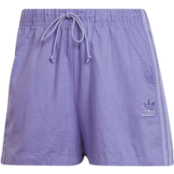 adidas Women's Originals Linen Shorts - Light Purple