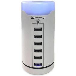 Linsay Smart 6 USB Table Lamp 5.2"