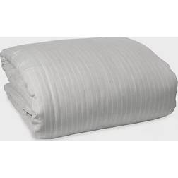 DKNY Pure Comfy Duvet Cover White, Silver (243.84x233.68cm)